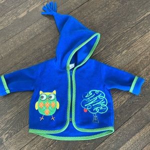 Hanna Andersson Hooded Baby Fleece Jacket
Owl Tree Applique
3-6 Months